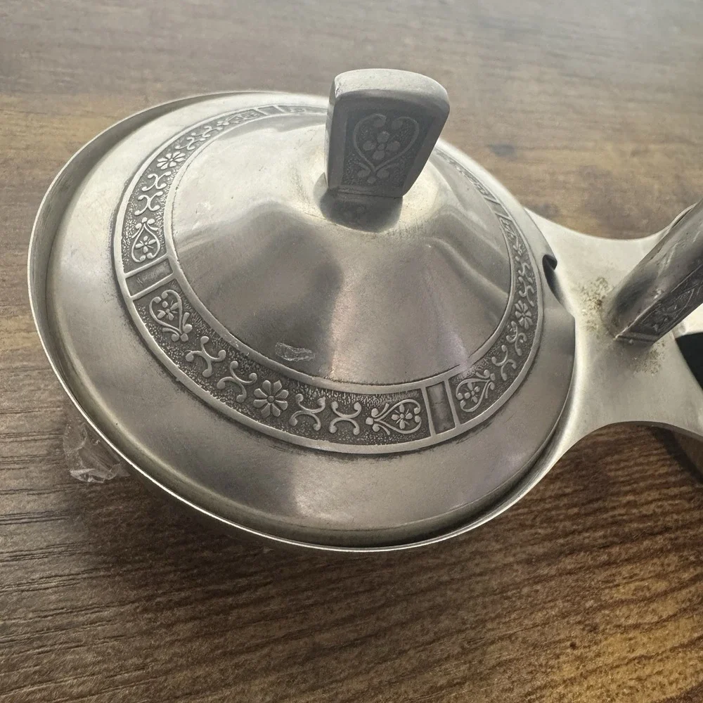 Vintage 1969 Cordova 18-8 Stainless‎ Steel Salt Pepper / Condiment Set
